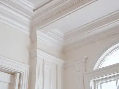 Expertly painted trim and molding