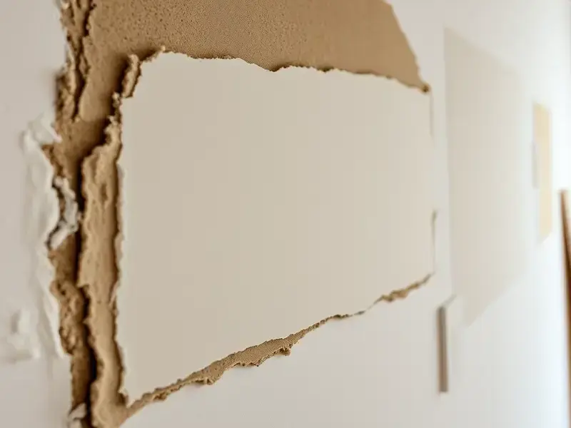 Professional drywall repair and restoration work