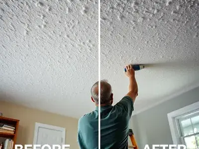 Popcorn ceiling removal